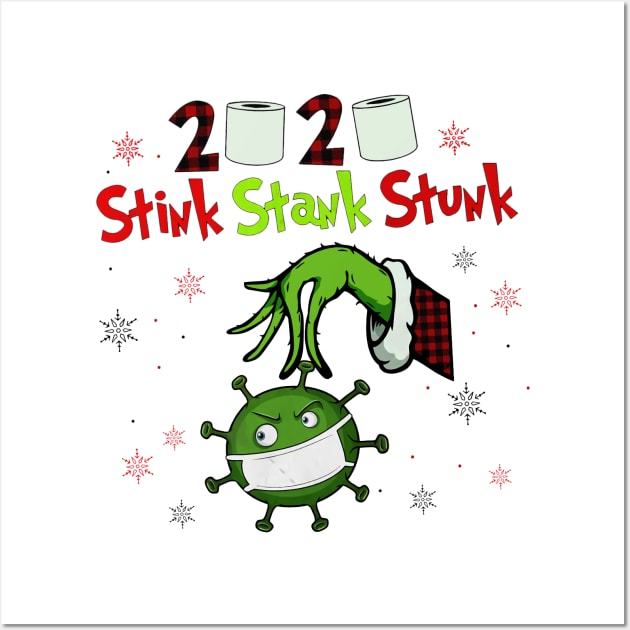2020 Stink Stank Stunk Mask Wall Art by genomilo